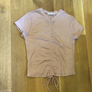 NWOT Reformation blush pink cinched top